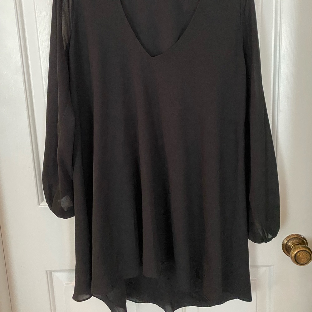 S Black Lovers & friends open-sleeve mini dress
